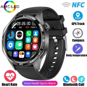 Original cho Huawei GT5 Pro Đồng hồ thông minh Nam Giới Cuộc gọi Bluetooth GPS theo dõi NFC la bàn không thấm nước HR máy theo dõi tập thể dục