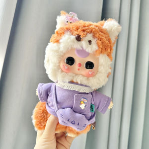 [Baby clothes only] 20cm baby three-year-old baby doll clothes three generations of big cute plush doll clothes small purple soy milk shirt