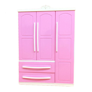 Princess Dressing Closet Girls Realistic Pink Modern Wardrobe Decorative Ornaments Toy Portable Relieve Boredom Toy