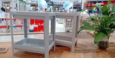 Kệ 2 Tầng - Kệ Thông minh inochi cao cấp chất liệu nhựa nguyên sinh phủ kháng khuẩn Ag+ chống bám bẩn khử mùi diệt khuẩn sử dụng trong nhà tắm phòng ăn phòng ngủ phòng khách nhà bếp văn phòng