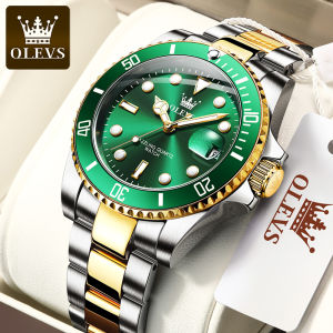 OLEVS Watch for Men Original Brand New Design Jam Tangan Lelaki Waterproof Stainless steel Calendar Business Luminous Men Watch