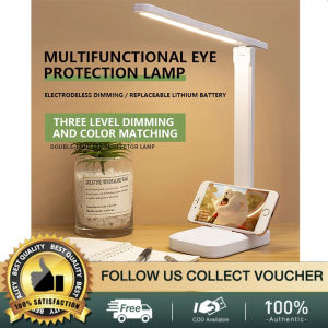 Xiaomi Led Table Desk Chargeable Lamp 3 Color Stepless Dimmable Touch Foldable Table Lamp Bedside Reading Eye Protection Night Light DC5V USB Chargeable