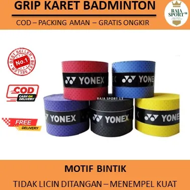 Grip Karet Raket Badminton - Motif Bintik