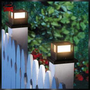 [Ueb Wholesale Mall] Solar Powered Deck Cap Post Light Waterproof Garden Fence Column Lights Outdoor Garden Corridor Lighting Decoration
