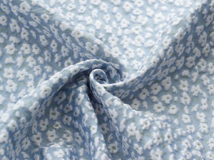 Floral Jacquard Fabric for Women Puffy Skirt Textured Upholstery Material with Embossed Pattern
