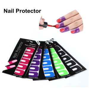 50 pcs/ set 10pcs/ set Prevent nail polish from spilling stickers Nail protector U-shaped stickers Nail Art Spill Prevention Sticker Spot N057