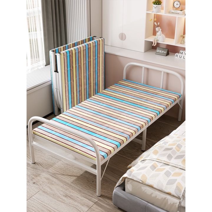 Portable folding bed frame sofa bed single office nap bed foldable bed