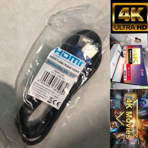 Dây HDMI Chuẩn 4k Ultra HD Tròn Zin 1.5m có 2 đầu bảo vệ chống nhiễu 2110