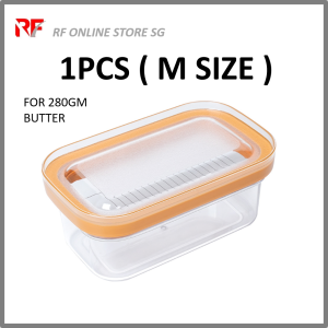 Butter Box with Cutter Wire Stainless Steel Cheese Slicer Tools Foods Storage Box & BPA-free Kitchen Fridge Container With Lid Cover