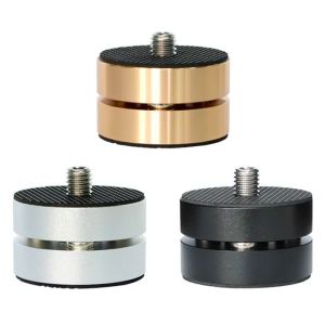 DIVATEN 1Pcs Aluminum Magnesium Alloy HiFi Audio Isolation Feet CNC Machined 39x31mm Speaker Foot Pad  Anodized Vibration Absorption Stand for Speaker Amplifier DAC