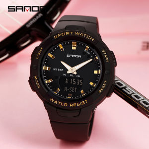 SANDA Top Luxury LED Digital Sport Watch Women Alarm Clock 3 Bar Waterproof Watches Multifunction Ladies Digital Watch