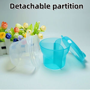 3 Grids Baby Food Storage Box Infant Cereal Holder Milk Powder Organizer Kids Snacks Container Detachable Partitioned Storage Box