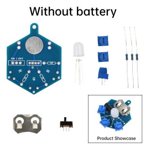 diymore RGB LED Light Circuit Board Welding Practice DIY Electronic Beginner Learning Welding Fun DIY Kit