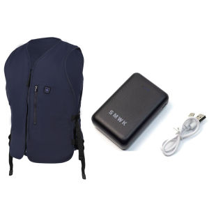 ZUZG เสื้อกั๊กกันหนาวทำความเย็นแบบหมุนเวียนน้ำใหม่เสื้อกั๊กระบายความร้อนเสื้อกั๊กระบายความร้อนปรับอากาศในฤดูร้อนพร้อมแพ็คน้ำแข็ง4อย่างสำหรับการทำงานตกปลากลางแจ้งปีนเขากิจกรรม