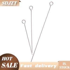 SDJZT 10 cái thịt ngỗng tròn nướng xiên que thép không gỉ BBQ kim