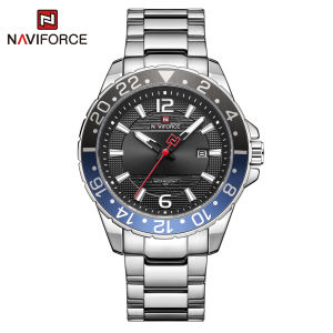 Navi Force Original Jam Tangan Pria Analog Tahan Air Quartz Movement NF 9192 S/S/B Bisnis Kemewahan Tahan air Bercahaya Analog