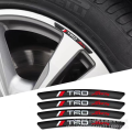 LAIFU 4pcs TRD Sports Car Wheel Sticker For Toyota Rush Wigo Vios Innova Avanza Fortuner Accessories. 