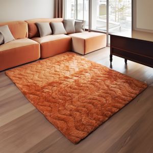 Karpet bulu Quilting anti slip premium mewah ukuran 160x90cm anti rontok