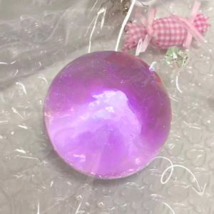 DIA WJS Trong suốt Quả cầu pha lê TPR Nặn mụn Màu trơn Đồ chơi chèn bóng nước Đồ chơi cảm giác Thực tế Đồ chơi bóp bong bóng Quà sinh nhật trẻ em