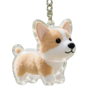 Clear Dog Hair Storage Charm Keychain Memorial Pet Furs Collector Keepsakes For Pet Owners Keepsakes Gift