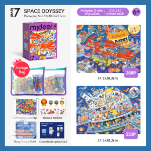 (Level 7 - Star Trek) Mideer Level Up Puzzle (Age 6+) - Children Kid Early Development Educational Jigsaw Toy Fun Activity Kid Christmas Birthday Present Gift
