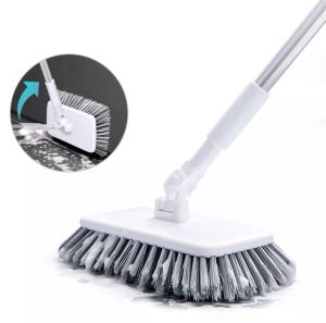 Toilet Long-Handled Floor Brush Wall Brush Floor Brush Toilet Tile Bathroom Retractable Bristle Cleaning Tool Brush [LOCAL SELLER]