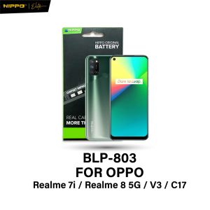 Hippo Baterai BLP-803 Baterai 5000mAh untuk Realme 7i / Realme 8 5G / V3 / C17 Garansi resmi