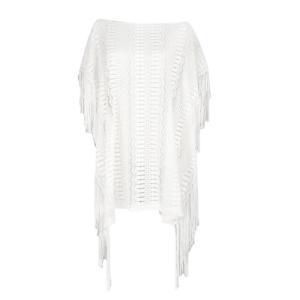 Womens váy đi biển tua dệt kim bãi biển bao gồm lên chạm khoét bơi bọc quần áo lên lỏng Bộ Đồ Tắm bọc quần áo lên cho beachwear