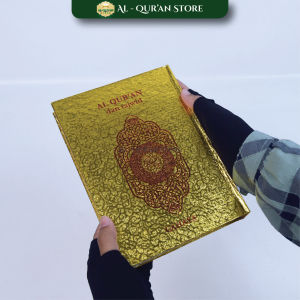 Bestseller AlQuran Emas A5 HVS Polos Tanpa Terjemah Ukuran Sedang Penerbit Cahaya Hardcover