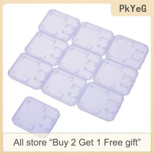 [COD] PkYeG Tool 10Pcs Clear Plastic Memory Card Case Micro SD TF Card Storage Box Protection
