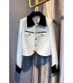Aó khoác blazer nữ phong cách châu âu chất dạ twed cổ áo vest mẫu mới hót thời trang cao cấp hiện đại. 