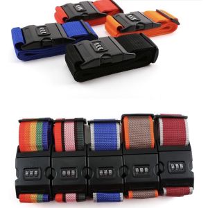 GOOD-SHOP Travel Adjustable Luggage Belt Strap with password lock