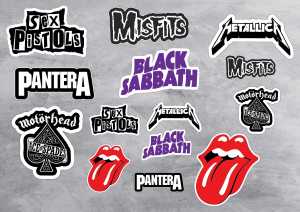 STICKER PACK BAND - STICKER AESTHETIC - STIKER CASE - STIKER LAPTOP HP TUMBLER- STIKER MUSIK - VOL 1