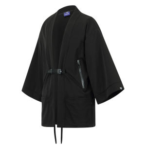 for Legenninja Style Black Taoist Robe 3M Scotchgard แจ็คเก็ตที่มีน้ำหนักเบากันน้ำกิโมโนเสื้อ:
