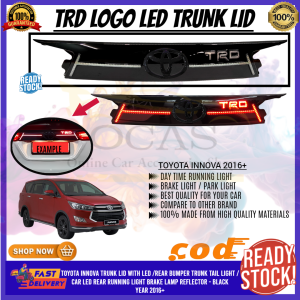 OCAS TOYOTA INNOVA 2016+ LED Rear Tailgate Light Brake Light Trunk Lid With Tail Light Cover Trim