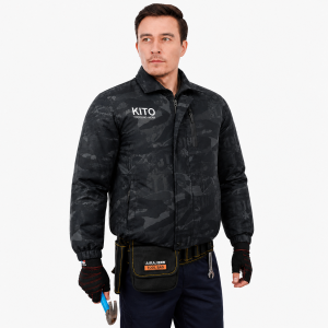 Áo Điều Hòa KITO KT05 Camo Đen Áo Lẻ Không Pin Quạt Không Mũ Vải Poli Cao Cấp Full Size