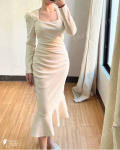 Elegant French Style Dress with Pearl Accent by Trendsetter Sunday