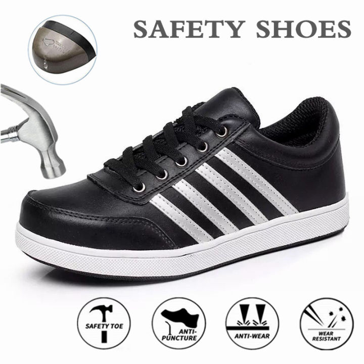 Steel Toe Safety Shoes Work Sneakers Anti-smashing Anti-slip Steel ...