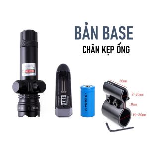 Đèn Laze Kim Loại D6 Tia Xanh Lá hoặc Tia Đỏ Pin Sạc Chỉnh Tâm - Đồ Chơi Zin Zin