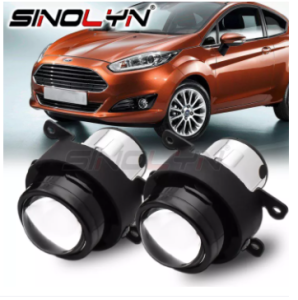 SinolynหมอกไฟTuningสำหรับFord Focus/Fiesta/Ranger/Transit/Fusion 2.5นิ้วBi-Xenonเลนส์โปรเจคเตอร์H11 H8 H9 HIDหลอดไฟLEDอุปกรณ์เสริมRetrofit