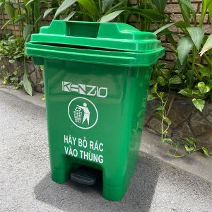 Thùng rác nhựa KENZIO đạp chân 60 lít