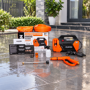 Máy Rửa Xe Cao Áp HUKAN G2-R7 2900W Động Cơ Dây Đồng Máy Xịt Rửa Xe Chỉnh Áp Chống Giật Áp Lực 10-15MPa Dây Nước 15m Rửa Xe Ô Tô Xe Máy Gia Đình