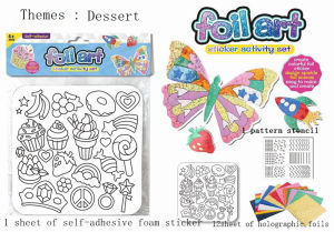 YY. Kids Foil Art Sticker Activity/Magic Paper Transfer/Kids Art and Craft Activity