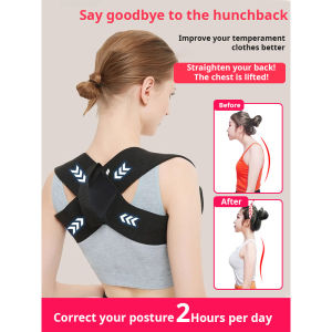 Hunchback Comfortable Fit and Support Sitting Brace Open the Shoulder Double the Temperament