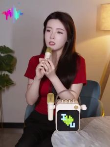 Bluetooth Speaker Microphone Karaoke Set Home KTV Speaker Integrated Microphone