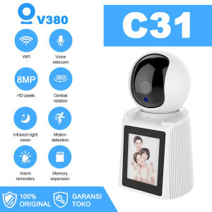 V380 C31 Two way video CCTV WiFi IP Kamera 8MP video calling camera PTZ night vision tahan air