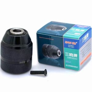 0.8-10mm 3/8-24UNF Keyless Metal Drill Chuck Self-Locking for Hand Drill Durable Home/Workshop Use