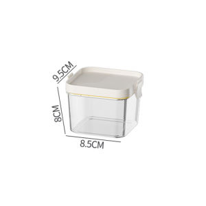 Nipiin Kitchen Dry Food Container Jar Sealed Jar Food Dispenser Transparent Storage Box Multi-size Square Tank