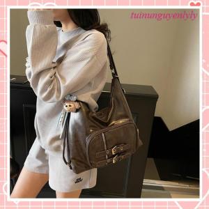 Túi tote công sở Liistore túi xách nữ đeo vai đeo chéo da mềm kèm gấu tiện lợi K307
