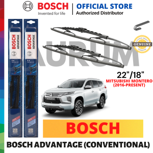 Bosch Advantage Wiper Blade set for Mitsubishi Montero Sport (KS) 2016-Present (22/18) 2pcs